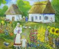 Альфанова Дарина-- Веселая, сміючись, мати цілує діда і дитя..--- Уманська дитяча школа мистецтв